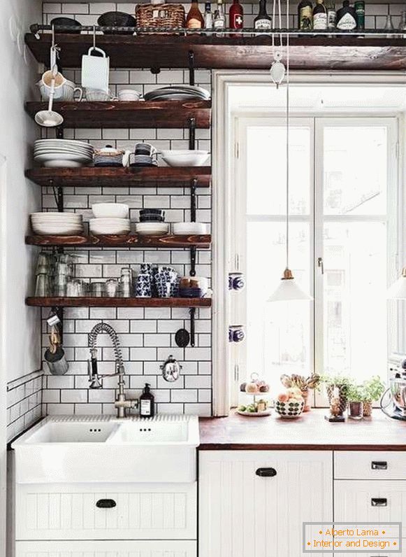 moderne Ideen für eine kleine Küche, Foto 61