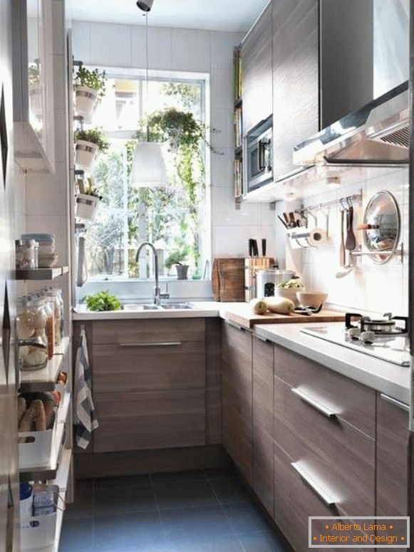 modernes Design einer kleinen Küche, Foto 66