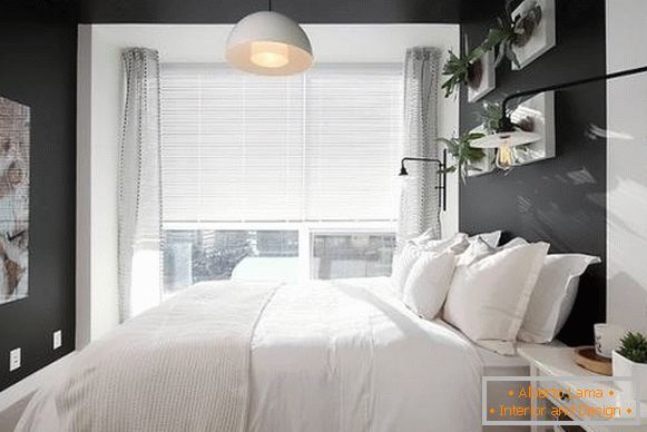 Transparente Vorhänge im Schlafzimmer - modernes Designfoto 2016
