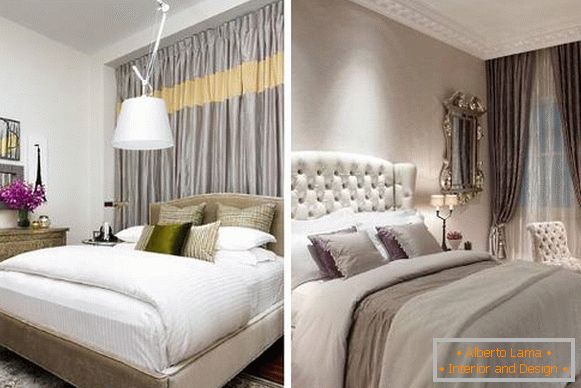 Bezaubernde metallische Vorhänge für Schlafzimmer - Fotodesign 2016