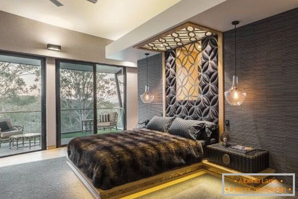 Schlafzimmerdesign - modernes Luxusfoto