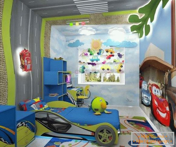 Innenraum eines Kinderzimmers für einen Jungen von 7 Jahren, Foto 12