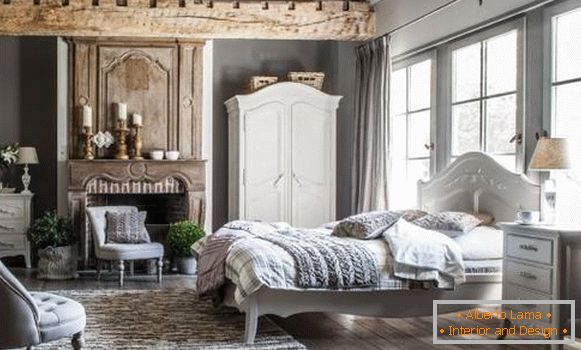 Design eines Schlafzimmers im provenzalischen Stil - фото с идеями декора