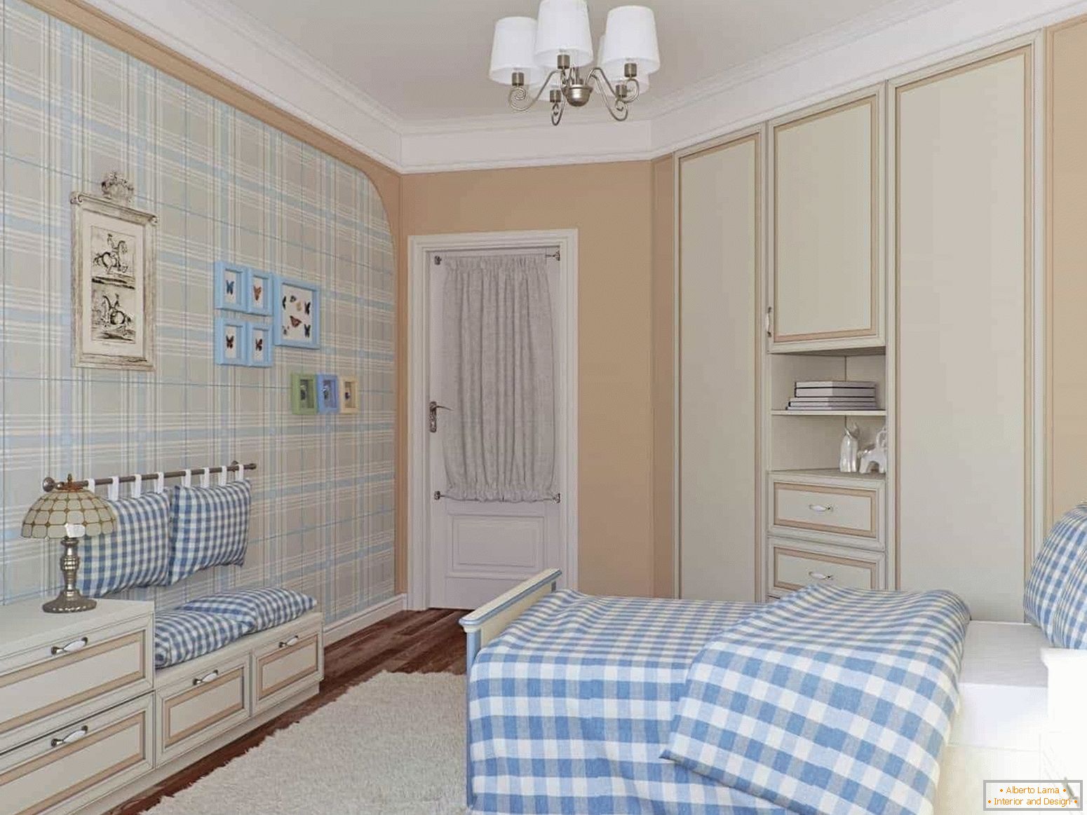 Ein Schlafzimmer für einen Teenager im provenzalischen Stil