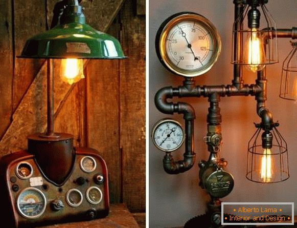 Steampunk Lampe aus Rohren mit eigenen Händen - Foto Handwerk