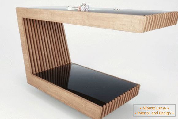 Gebogener Tisch aus Sperrholz, Foto 10