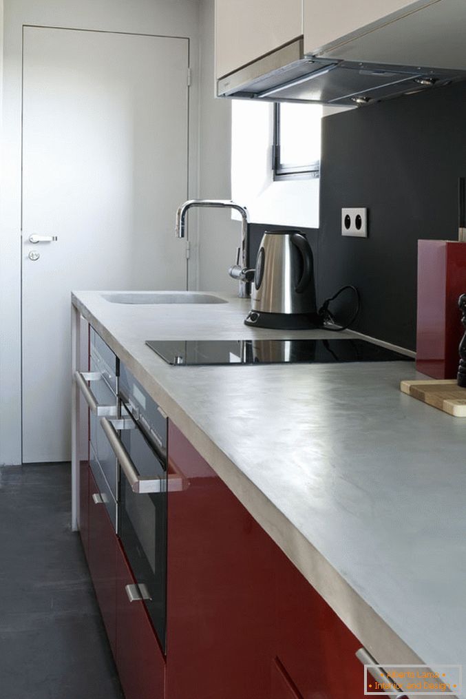 Küchenbereich im Design von kleiner Größe
