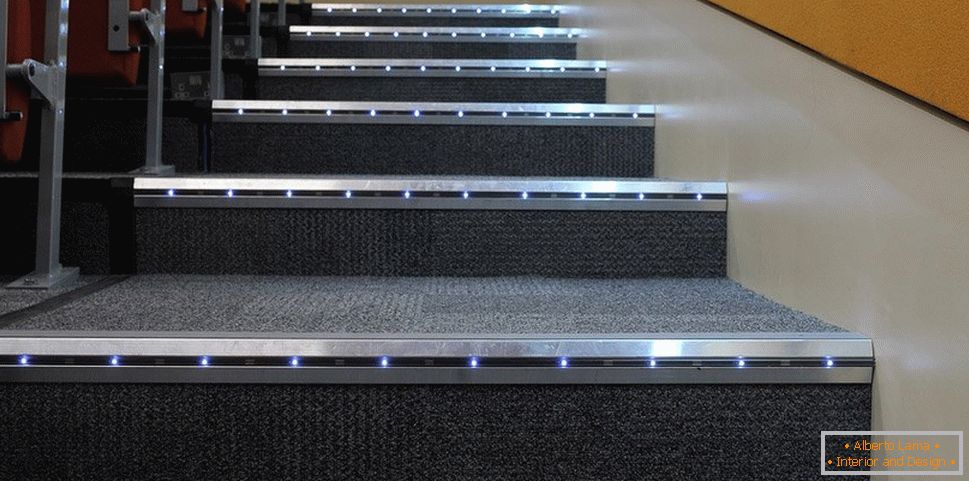 LED-Beleuchtung von Treppen