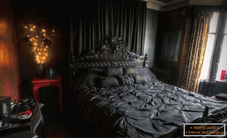 Groß-Schlafzimmer-Wand-Dekor-romantisch-dunkel-Hartholz-Bereich-Teppiche-Tisch-Lampen-weiß-Milton-Greens-Sterne-in-asiatischen Seide