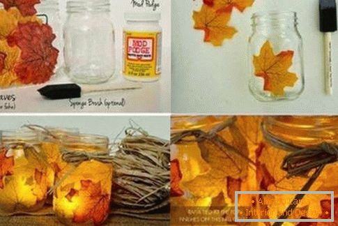 Wie man ein Haus mit Herbstblättern verziert