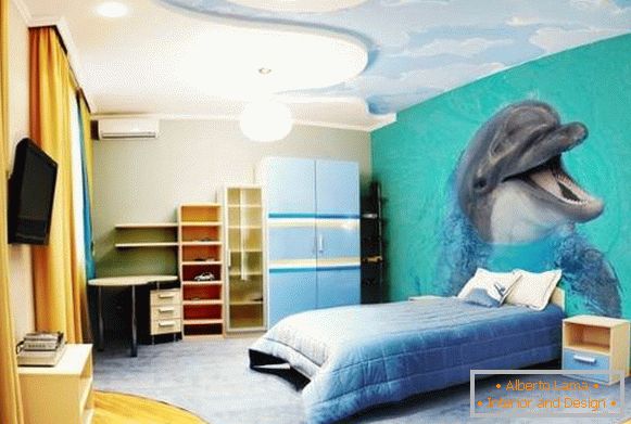 Fototapeten für ein Schlafzimmer jugendlich Mädchen mit Tieren