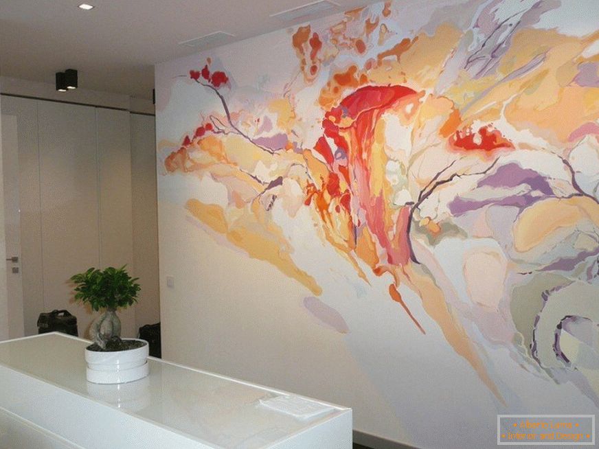 Malen mit Acrylfarben стен в интерьере