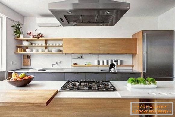 Modernes Design der privaten Hausküche