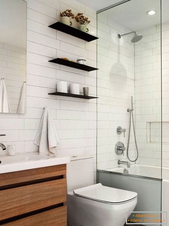 Badezimmerdesign in einem frischen, modernen Stil
