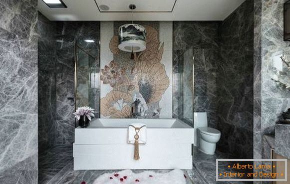 Luxuriöses Badezimmerdesign im chinesischen Stil