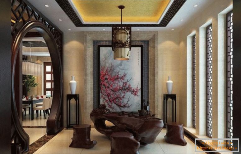 Chinesisch-Stil-Tea-Room-Interior-Design
