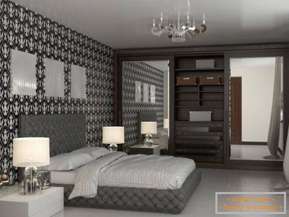 Schönes Schlafzimmer Design und Einbauschrank
