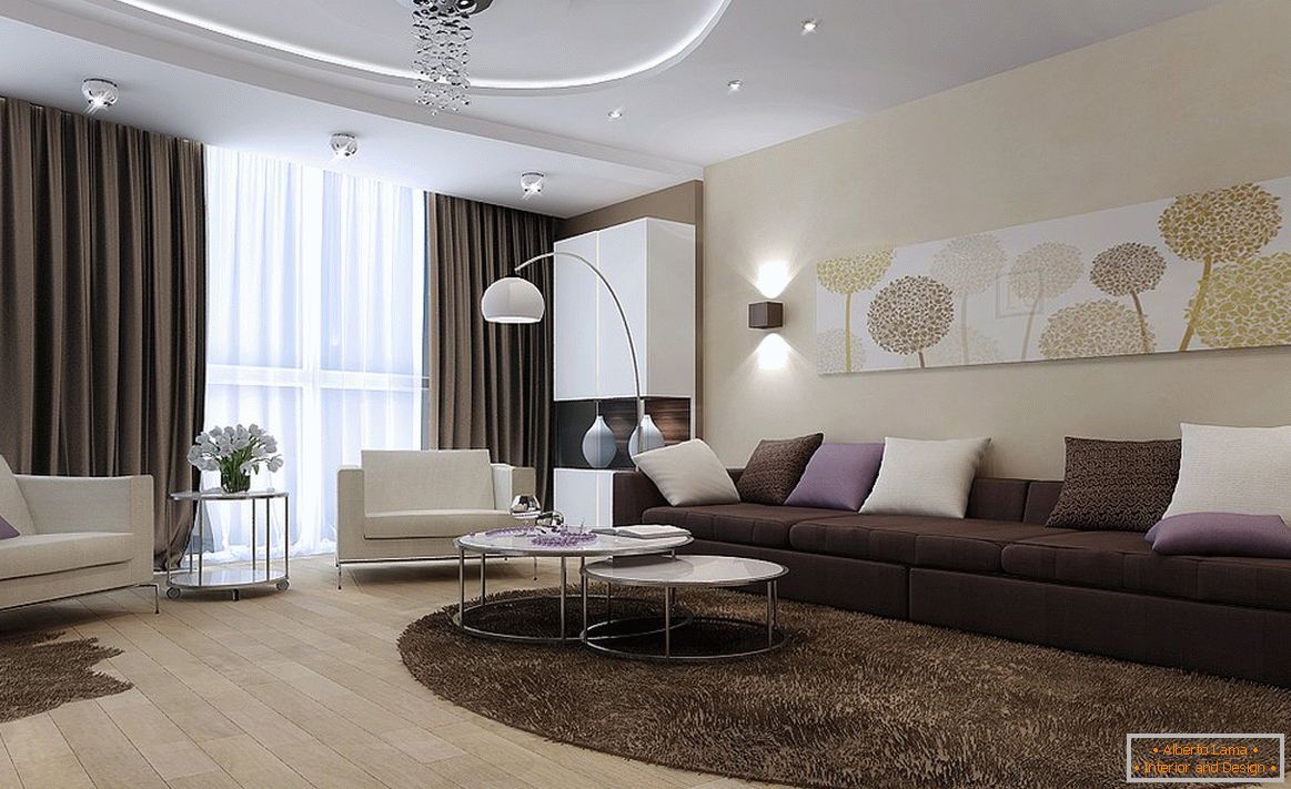Дизайн гостиной с классической мебелью