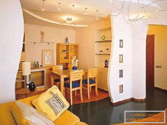 Flächennutzung eines Zimmers in einer Einzimmerwohnung Foto, Foto 26