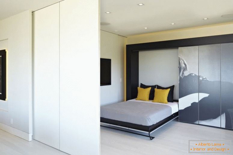 built-in-bed-small-apartments-interior-design-solution-partition-zoning-and-hidden-cabinet-bedroom_schlafzimmer-hidden-tv-furniture_bedroom_schwarz-schlafzimmer-möbel-2-houses-for-rent-bedroom-ikea- Zwei-Apar
